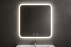 Espelho Banheiro LED 60x80cm - Iluminação Touch Moderno